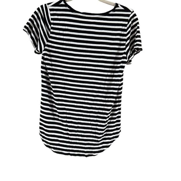 Gap Blue and White Striped Tee Size Medium - Picture 3 of 9